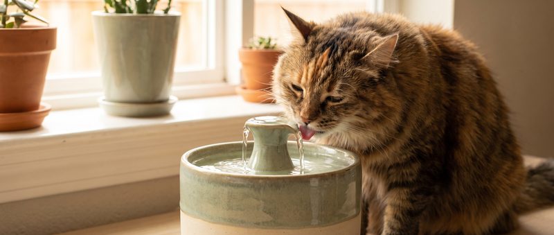 Cat water fountain
